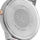 Emporio Armani Three Hand Two Tone Mens Watch