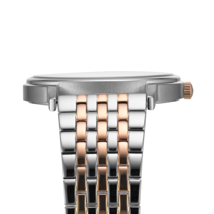 Emporio Armani Three Hand Two Tone Mens Watch