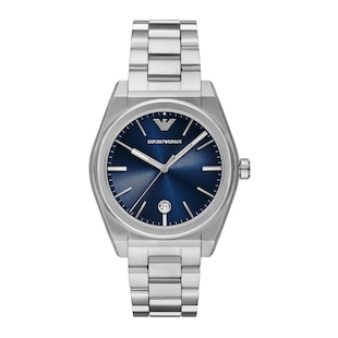 Emporio Armani Federico Stainless Steel Blue Dial Mens Watch