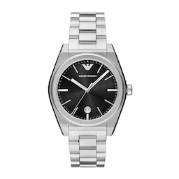 17871562 - Federico Stainless Steel Black Dial Mens Watch