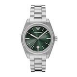 Emporio Armani Stainless Steel Green Dial Mens Watch