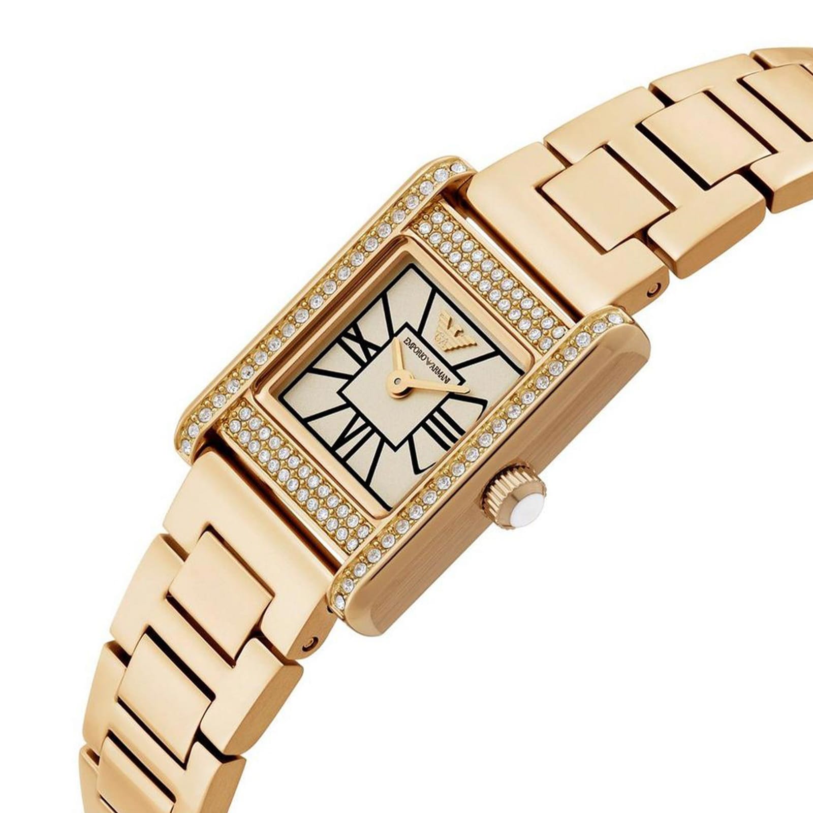 Emporio Armani Mini Genni Yellow Gold Ladies Watch