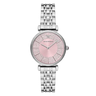 Emporio Armani Gianni T-Bar 32mm Ladies Watch Pink