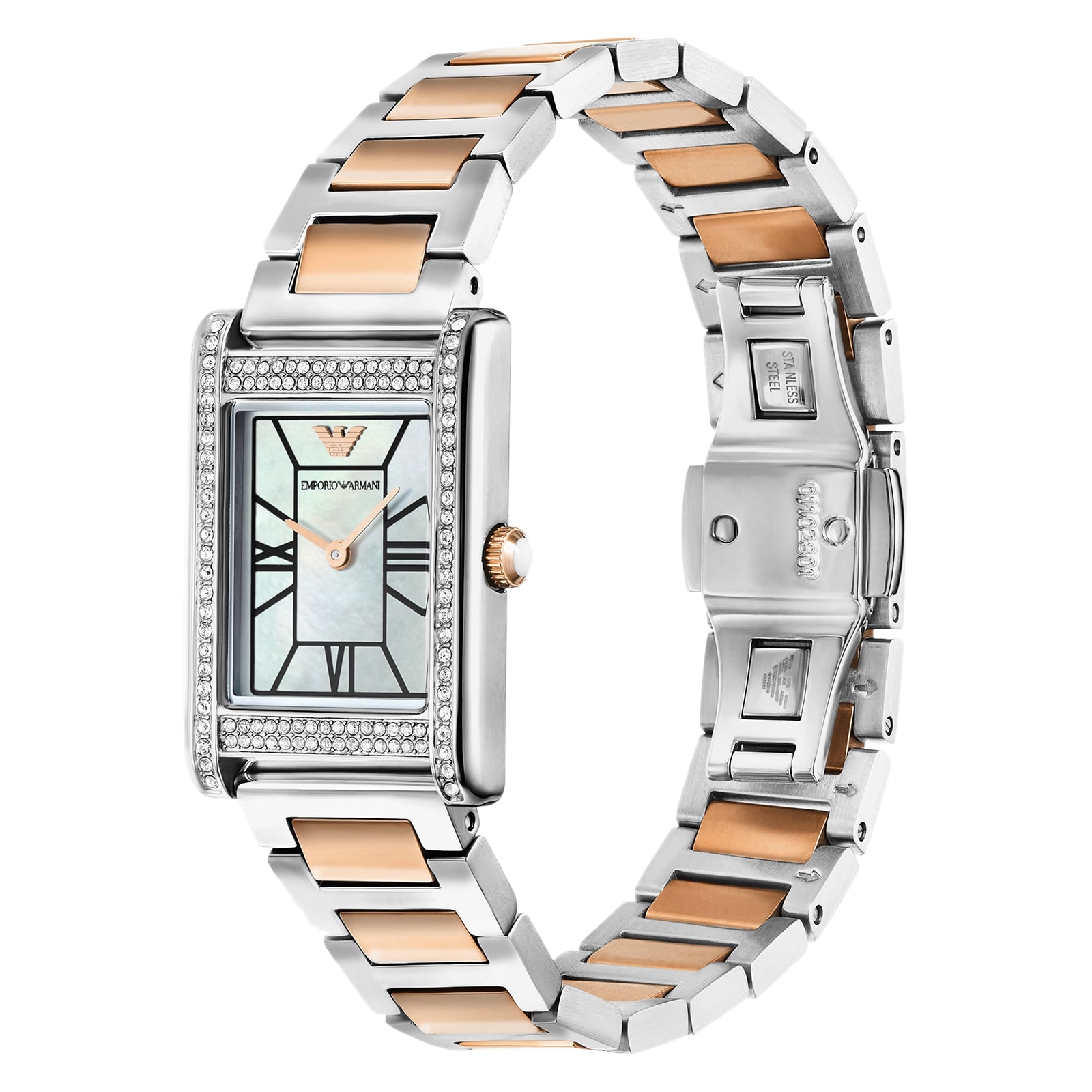 Emporio Armani Genni 22mm x 32mm Ladies Watch Mother Of Pearl