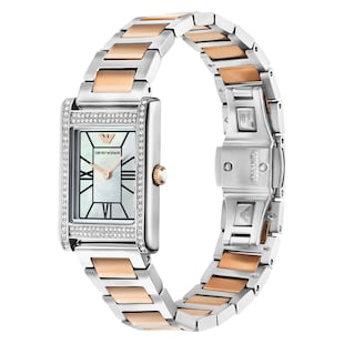 Emporio Armani Genni 22mm x 32mm Ladies Watch Mother Of Pearl