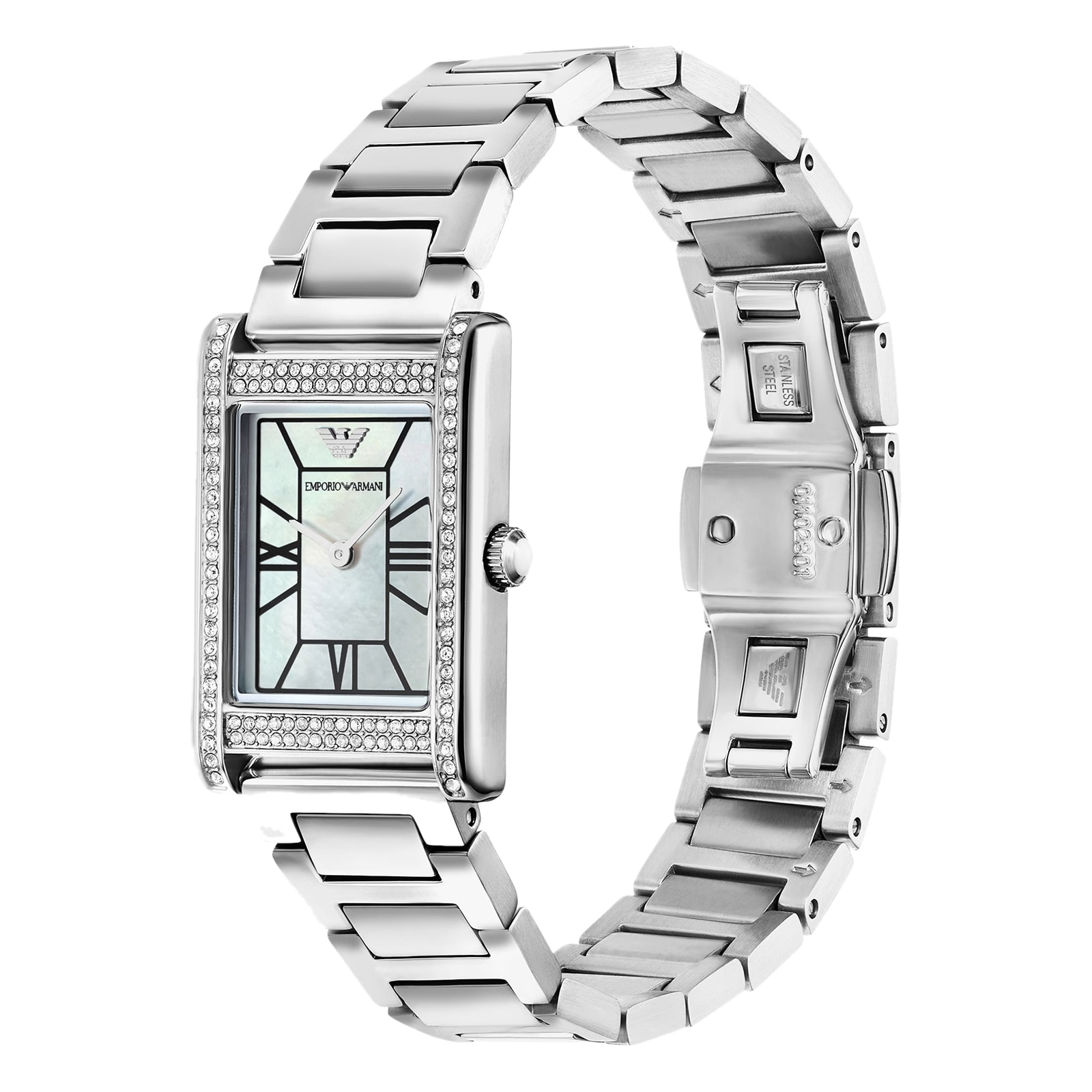 Emporio Armani 22mm x 32mm Ladies Watch Mother Of Pearl Emporio Armani 22mm x 32mm Ladies Watch Mother Of Pearl