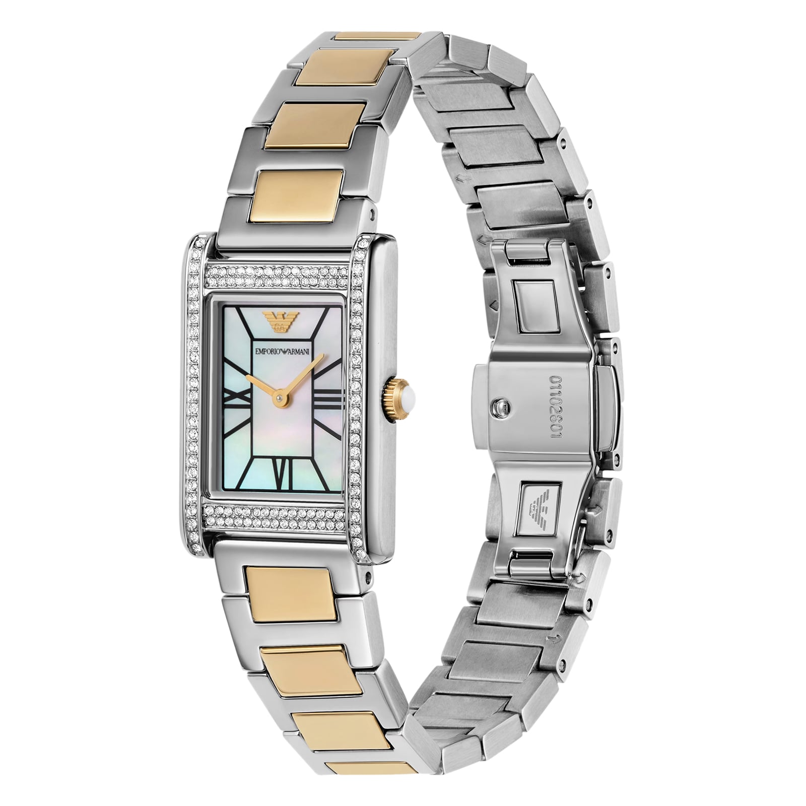 Emporio Armani Genni 22mm x 32mm Ladies Watch Mother Of Pearl