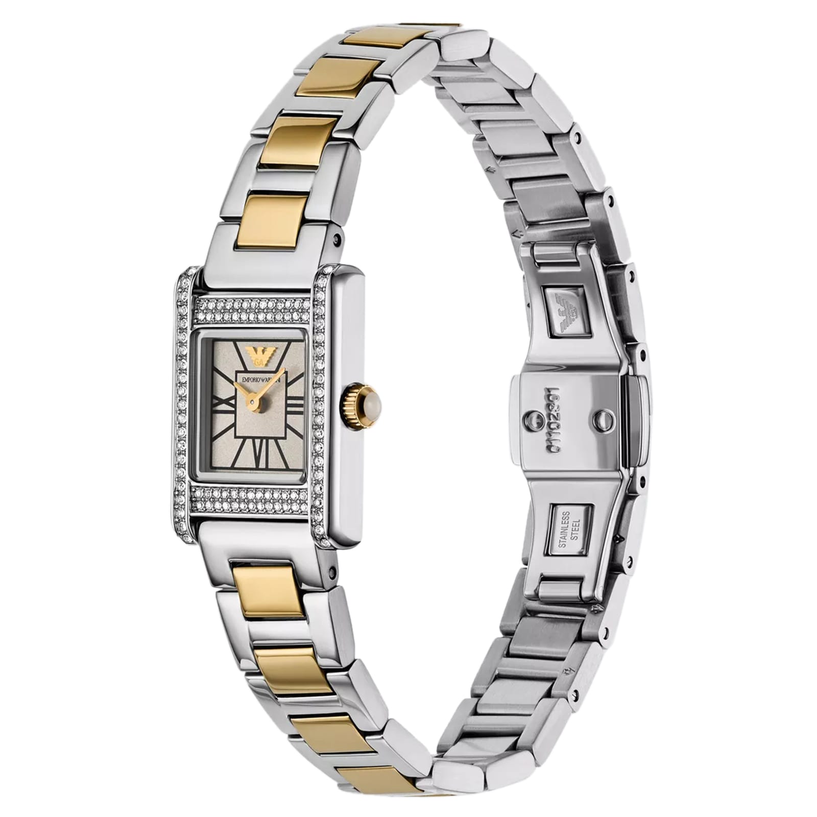 Emporio Armani Genni 20mm x 26mm Ladies Watch Silver