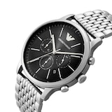 Emporio Armani Chronograph 42mm Mens Watch Black