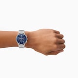Emporio Armani Minimal Chronograph Quartz 42mm Mens Watch Blue
