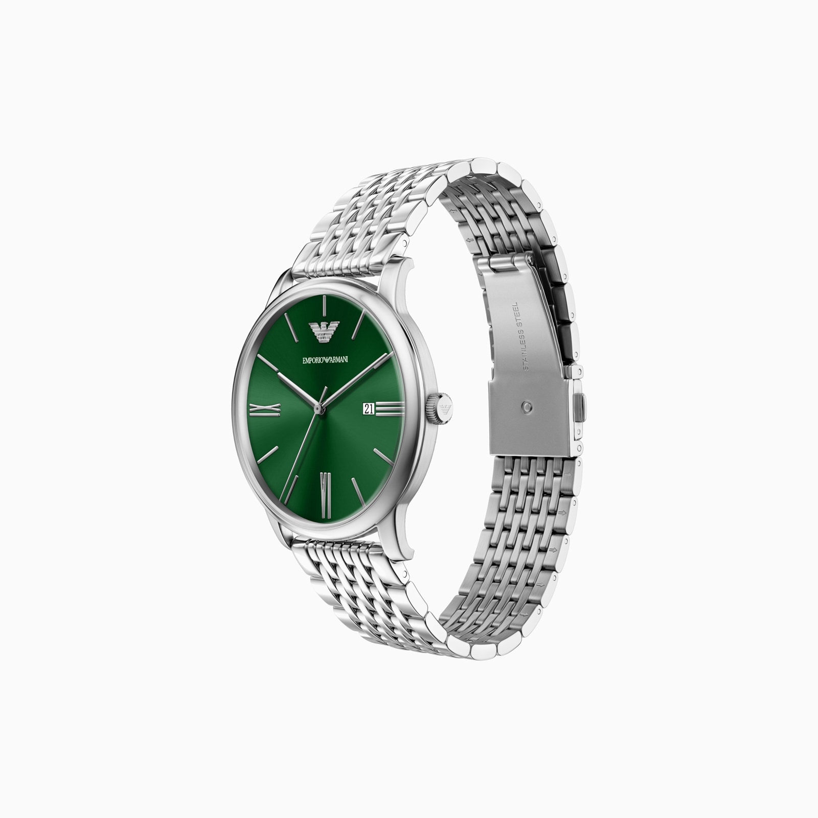 Emporio Armani Chronograph Quartz 42mm Mens Watch and Bracelet Set