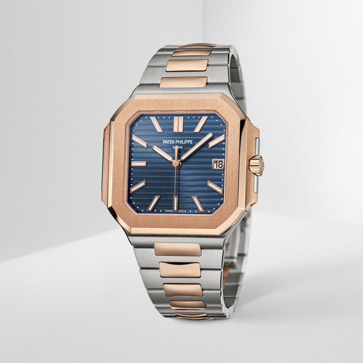 Patek Philippe Cubitus Stainless Steel and Rose Gold