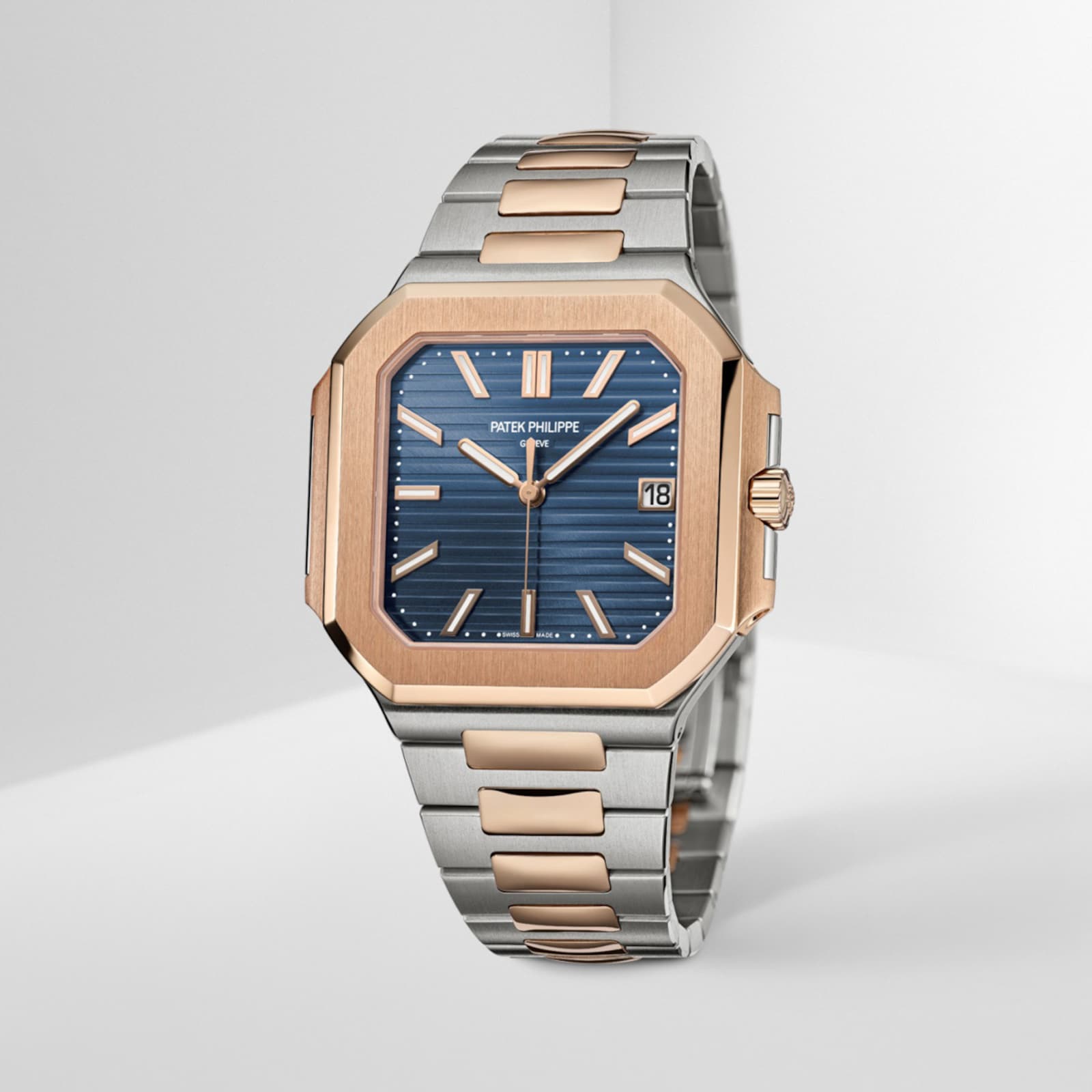 Patek Philippe Cubitus Stainless Steel and Rose Gold