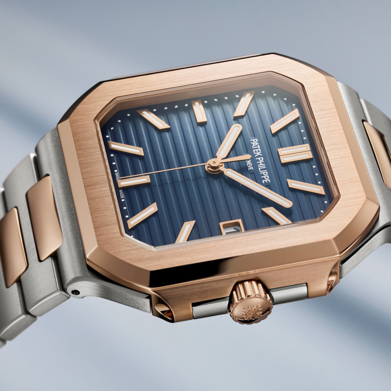 Patek Philippe Cubitus Stainless Steel and Rose Gold