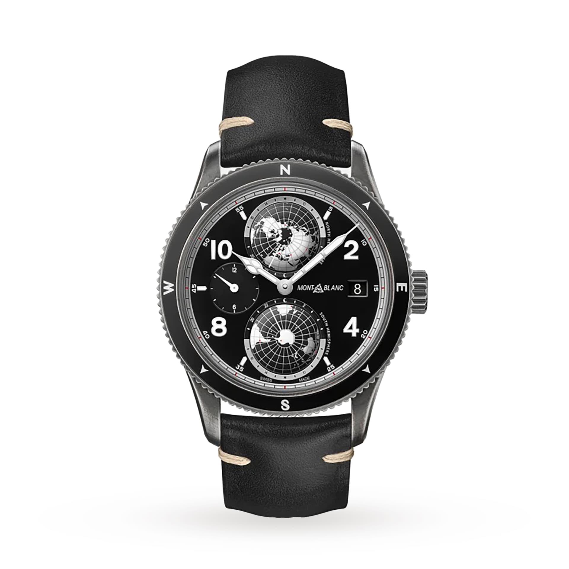 MontBlanc 1858 Geosphere UltraBlack Limited Edition Mens Watch