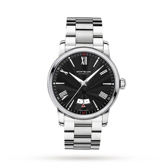 Montblanc Date Mens Bracelet Black Watch 42mm