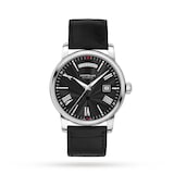 Montblanc 4810 Automatic Black Leather Mens Watch 40.5mm