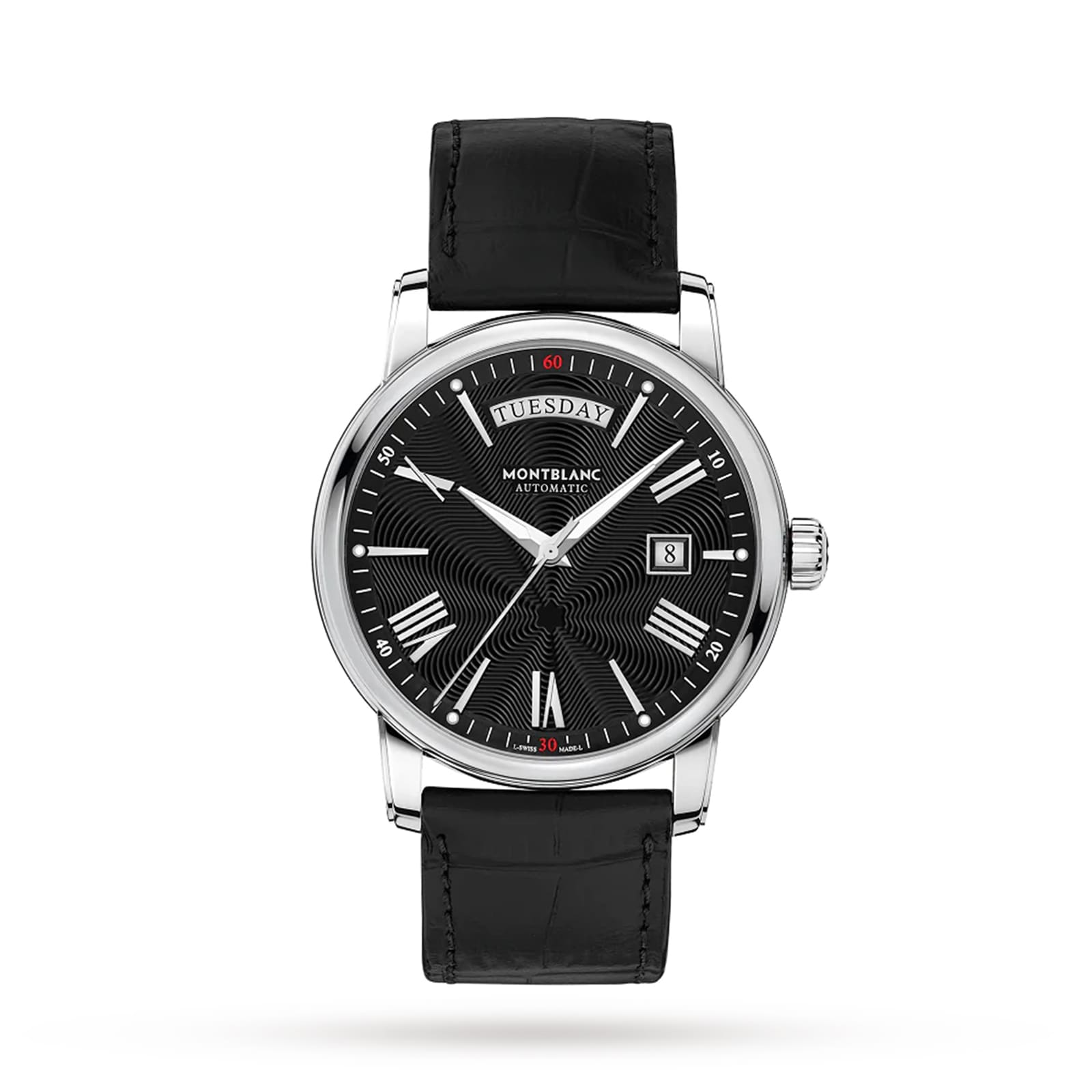 Montblanc 4810 Automatic Black Leather Mens Watch 40.5mm