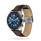 Montblanc Summit 2 Stainless Steel and Black Bi-color and Leather 42mm Mens Smart Watch
