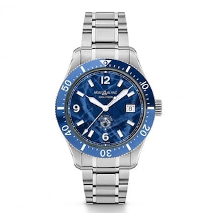 Montblanc 1858 Iced Blue Sea 41mm Mens Watch