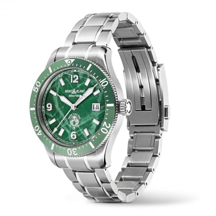 Montblanc 1858 Iced Green Sea 41mm Mens Watch