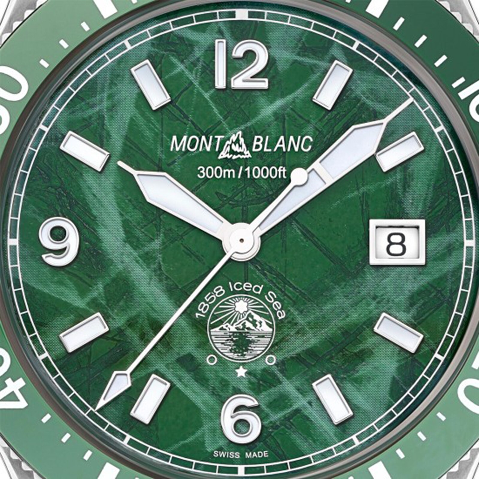 Montblanc 1858 Iced Green Sea 41mm Mens Watch
