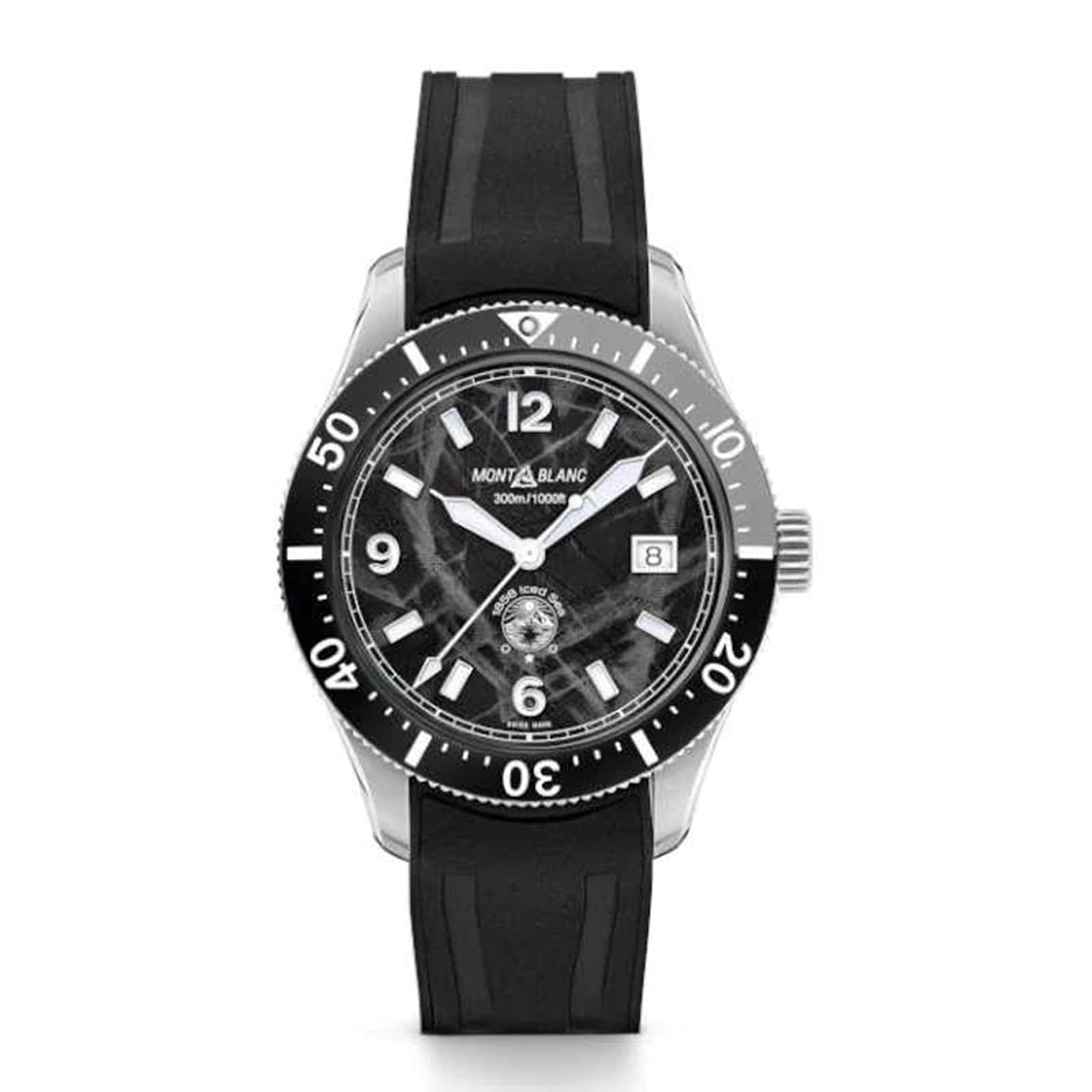 Montblanc 1858 Iced Black Sea 41mm Mens Watch