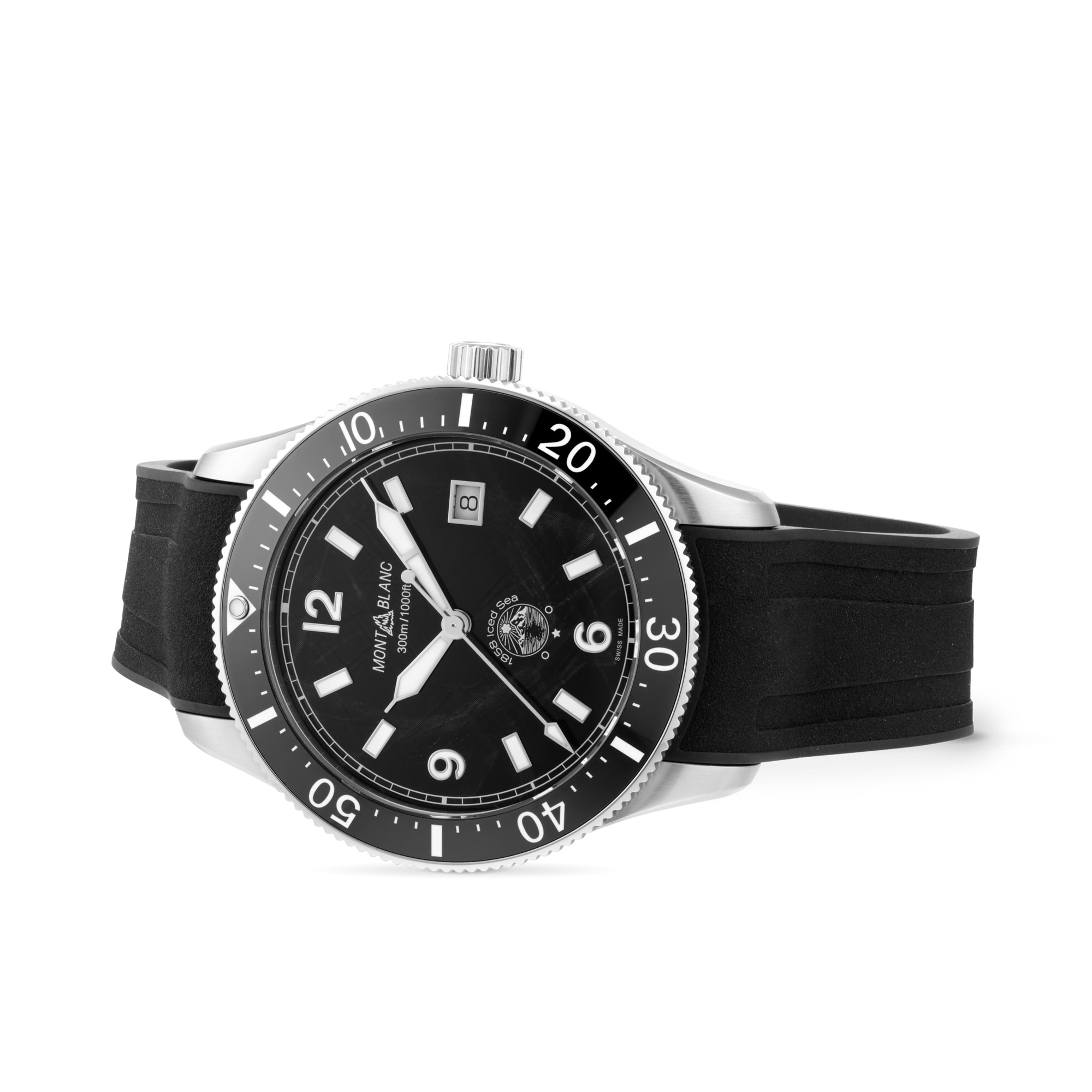 Montblanc 1858 Iced Black Sea 41mm Mens Watch