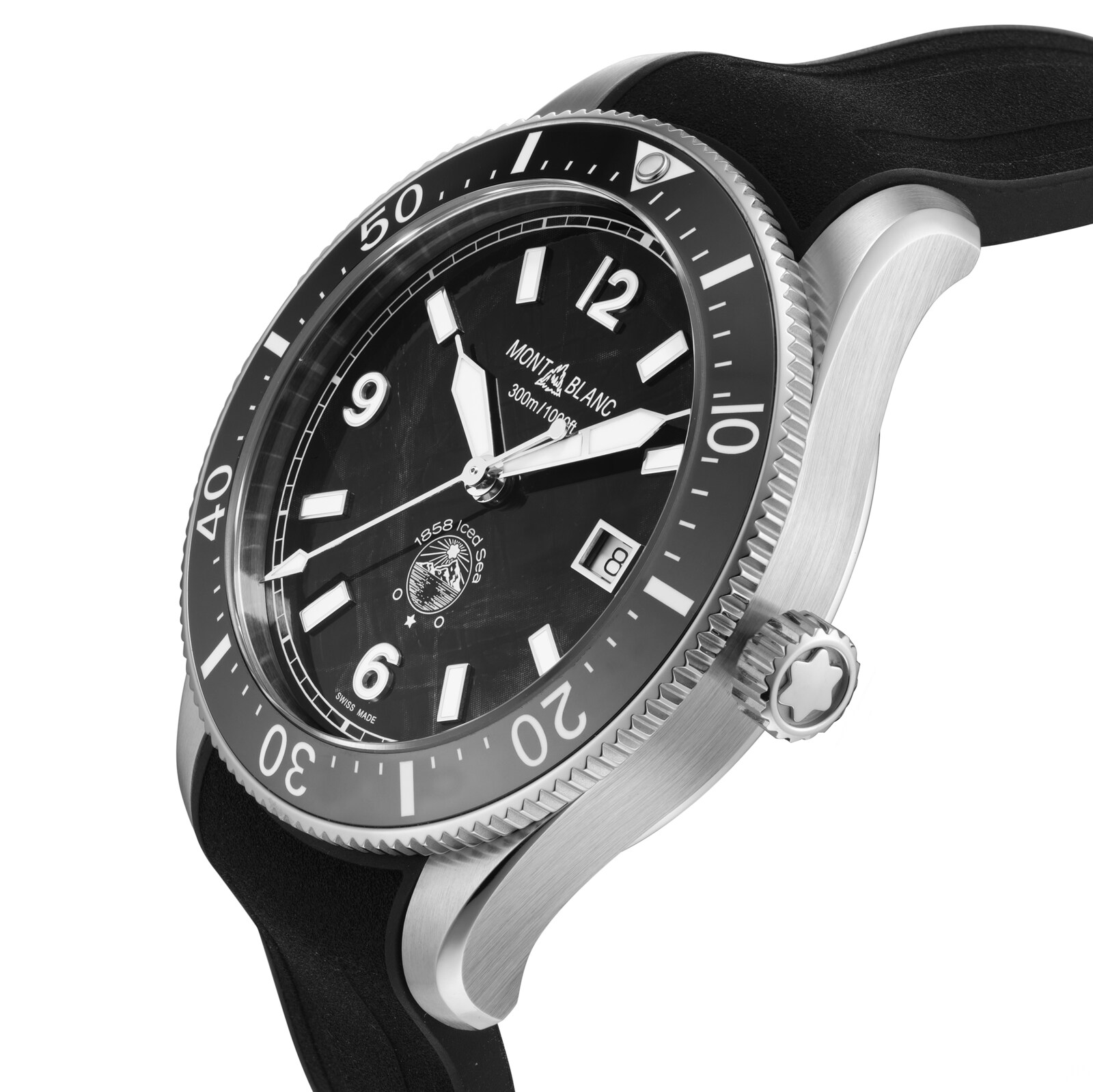 Montblanc 1858 Iced Black Sea 41mm Mens Watch