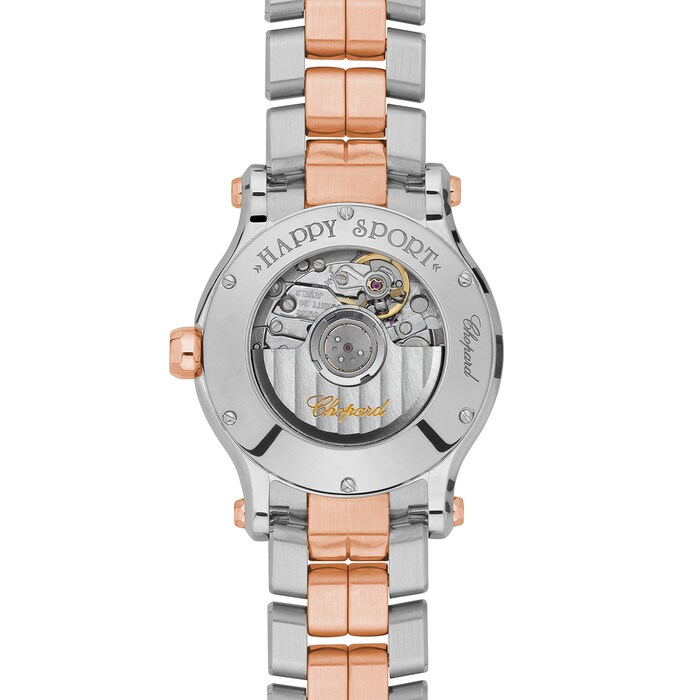 Chopard Rose Gold Happy Sport Mini Automatic 30mm Ladies Watch