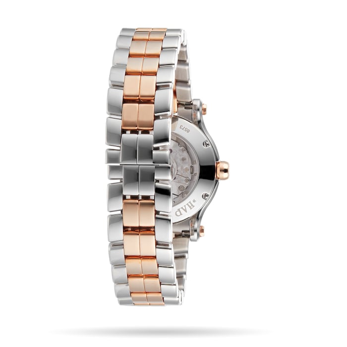 CHOPARD 278573-6013 WHITE DIAL HAPPY SPORT ROSE GOLD 30