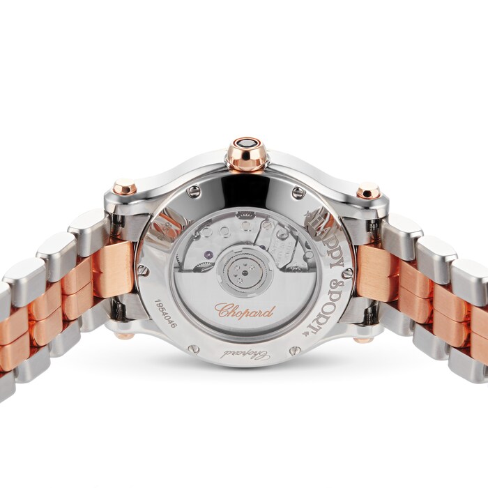 Chopard Rose Gold Happy Sport Mini Automatic 30mm Ladies Watch