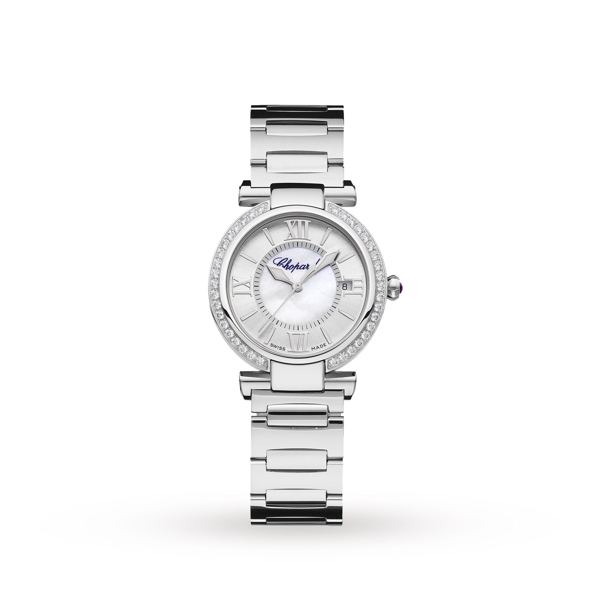 Chopard Imperiale 29mm Automatic Stainless Steel Diamond and Amethyst Ladies Watch Chopard Imperiale 29mm Automatic Stainless Steel Diamond and Amethyst Ladies Watch