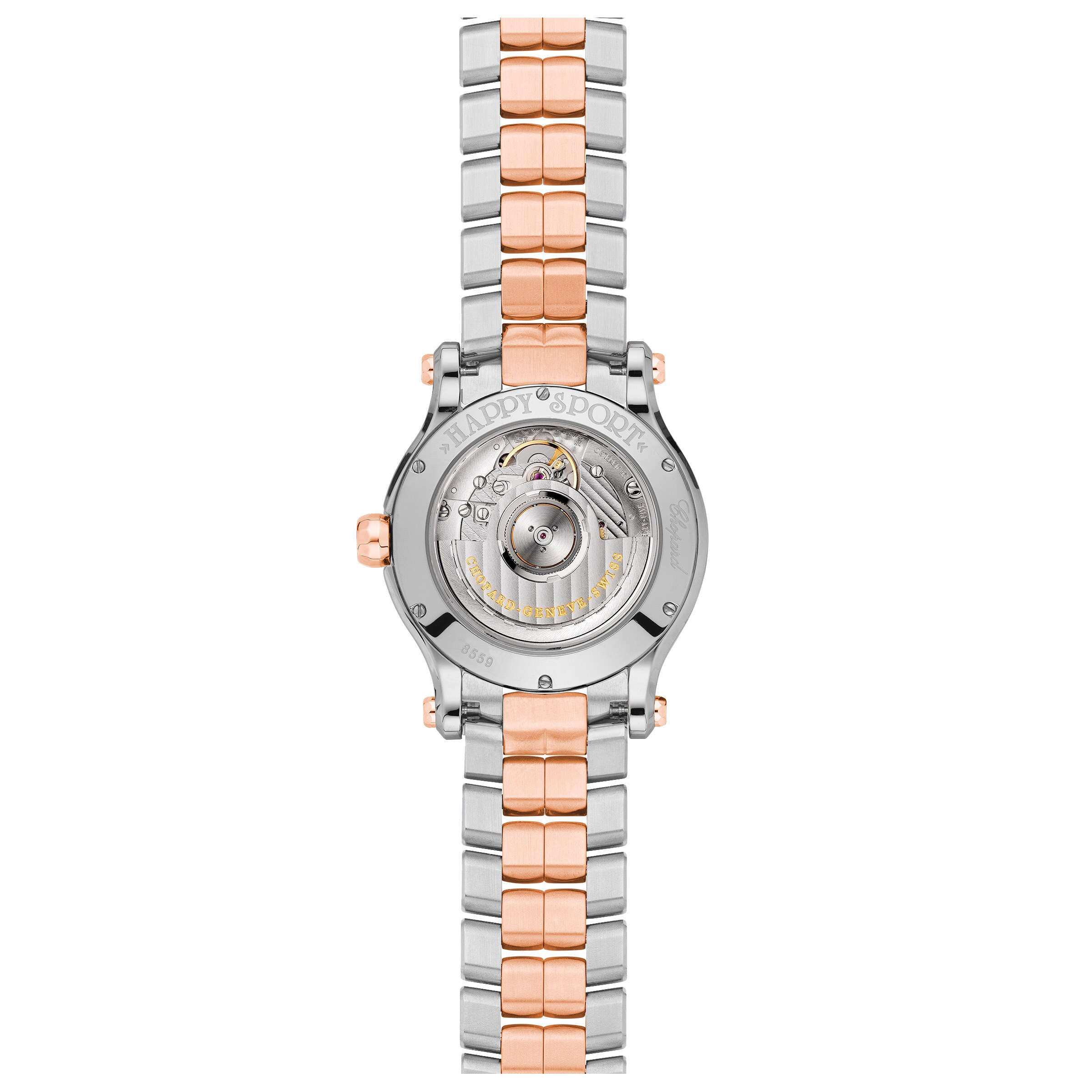 Chopard Happy Sport 36mm Automatic 18ct Rose Gold Stainless Steel