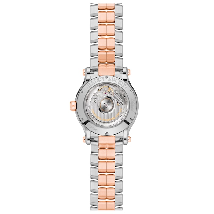 Chopard Happy Sport 36mm Automatic 18ct Rose Gold Stainless Steel and Diamond Ladies Watch