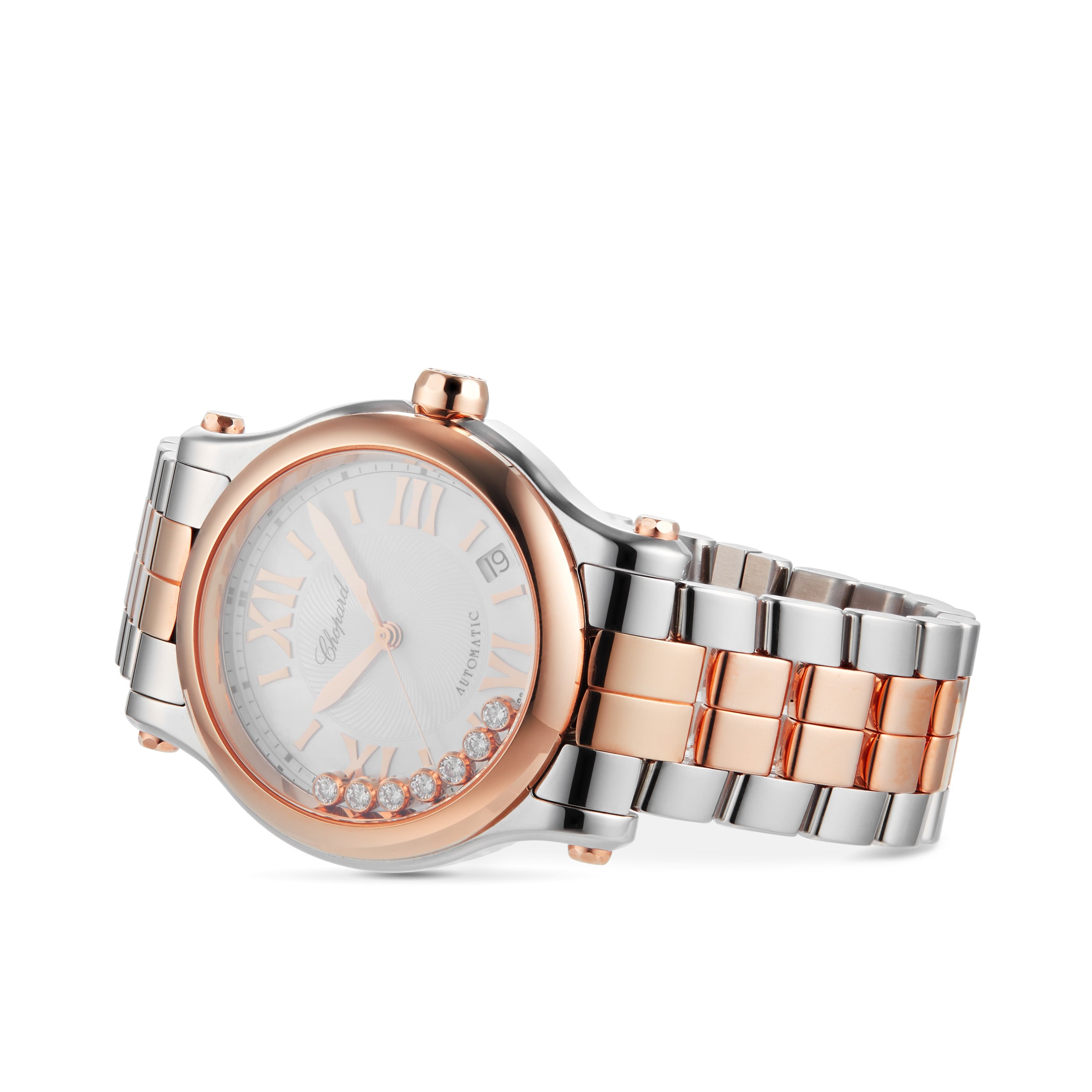 Chopard Happy Sport 36mm Automatic 18ct Rose Gold Stainless Steel