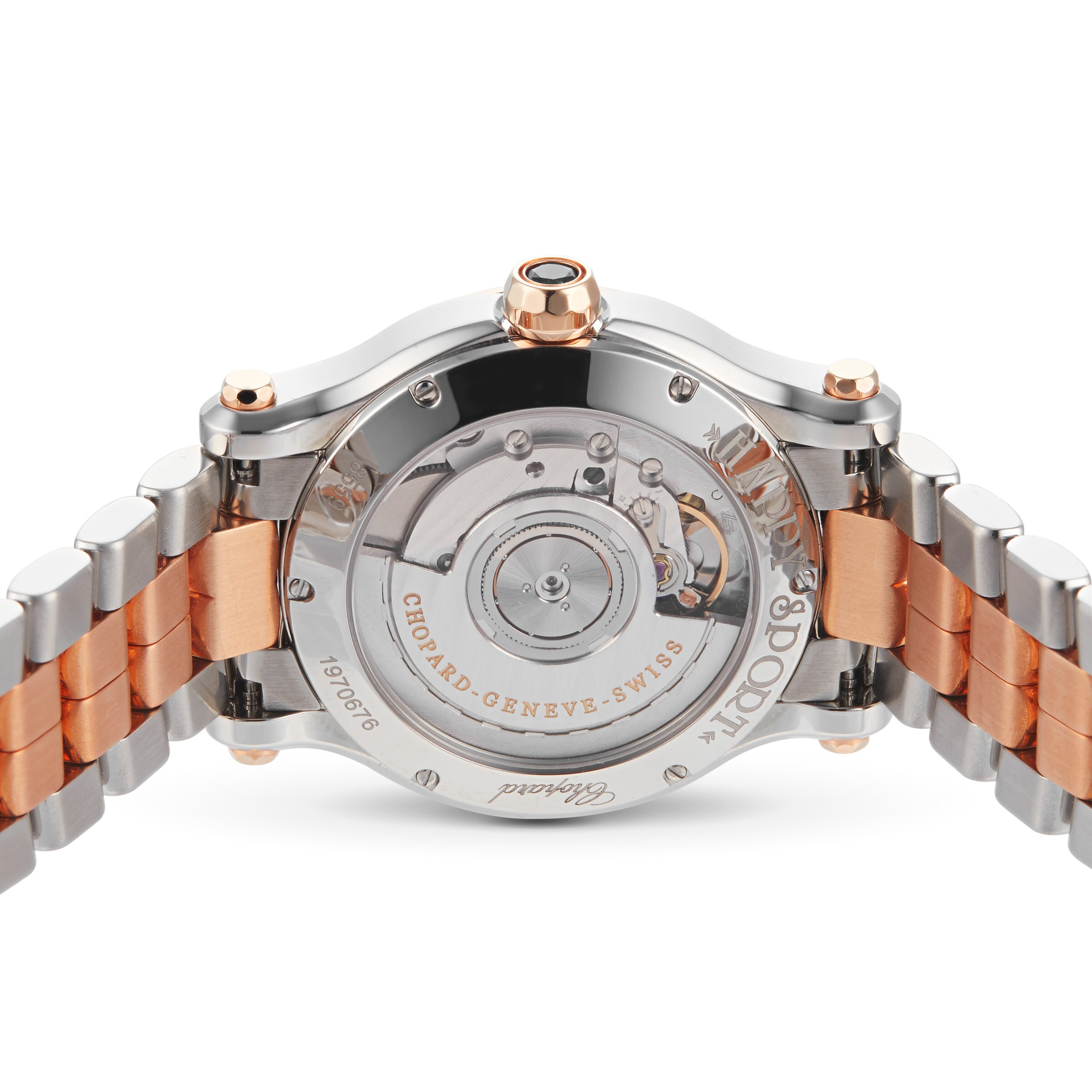 Chopard Happy Sport 36mm Automatic 18ct Rose Gold Stainless Steel