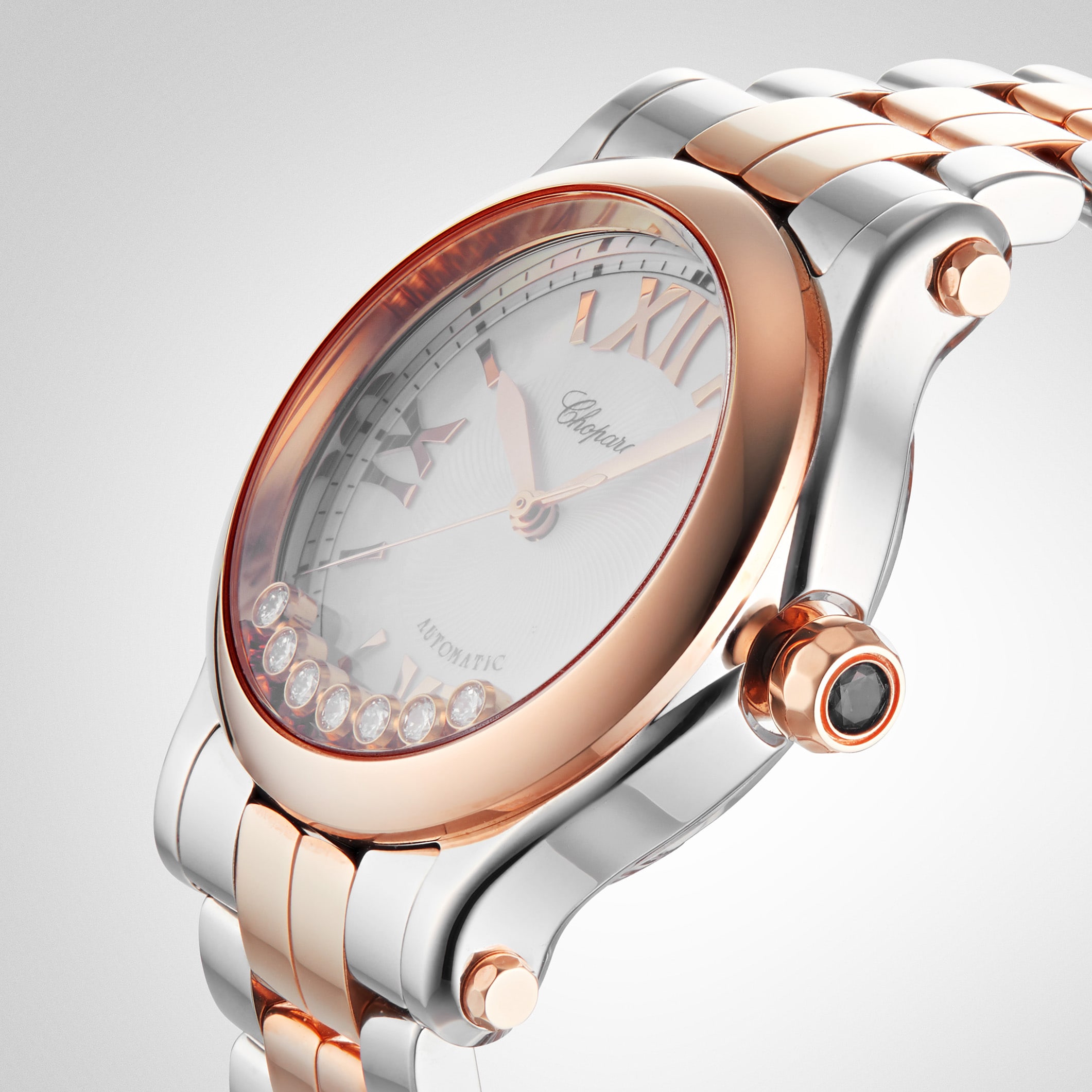 Chopard Happy Sport 36mm Automatic 18ct Rose Gold Stainless Steel