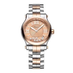 Chopard Happy Sport Automatic 36mm Ladies Watch Automatic, Ethical Rose Gold, Lucent Steel™, Diamonds