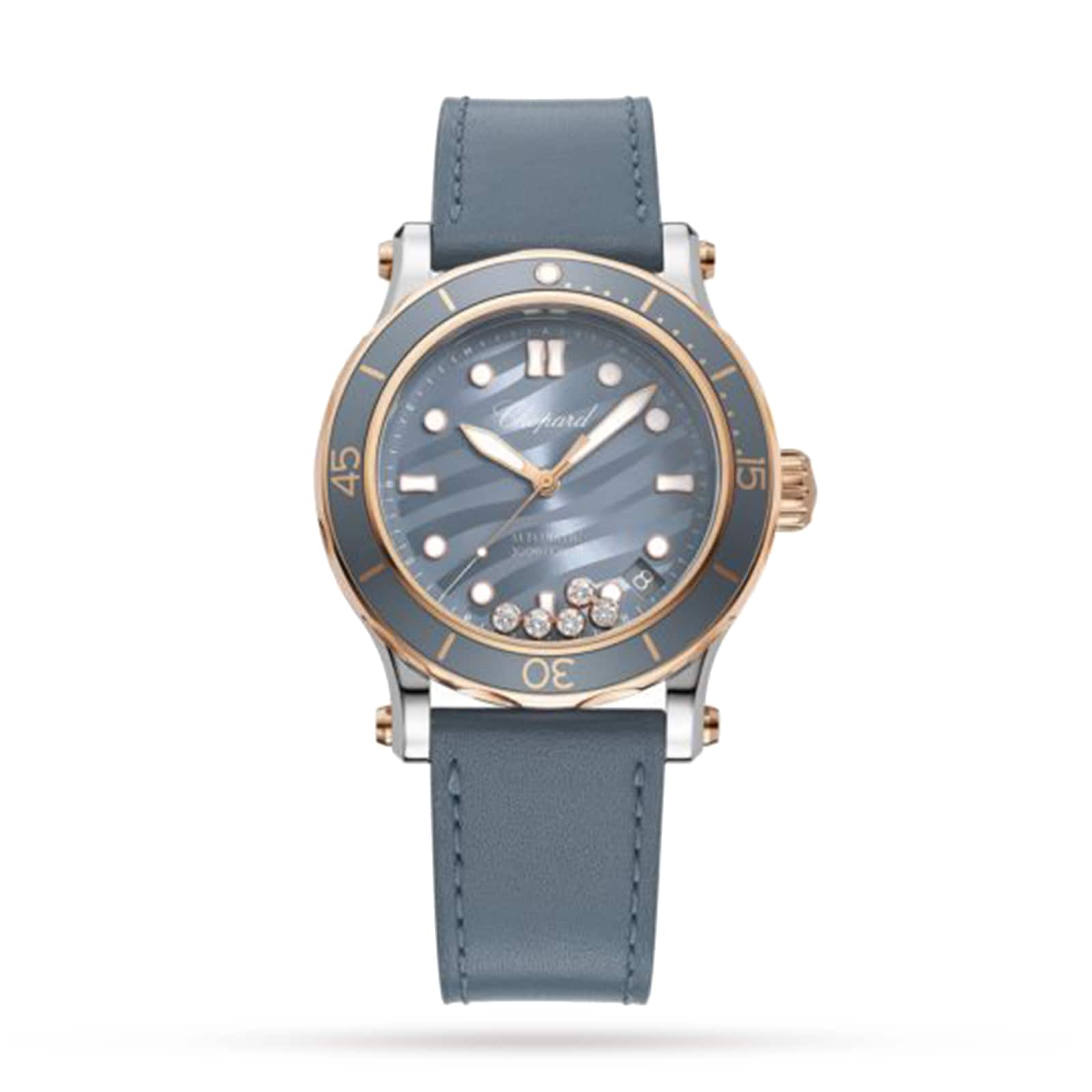 Happy Ocean 40mm Automatic Ethical Rose Gold Stainless Steel Diamonds