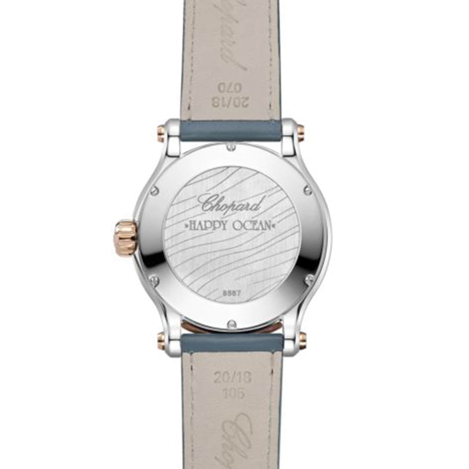 Chopard Happy Ocean 40mm, Automatic, Ethical Rose Gold, Stainless Steel, Diamonds