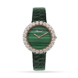 Chopard L'Heure Du Diamant Round Green 35.75mm Ladies Watch