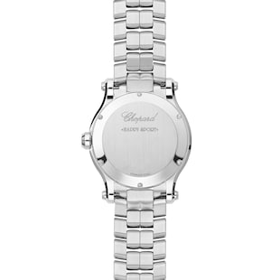 Chopard Happy Sport 36mm, Quartz, Lucent Steel™, Diamonds - Blue