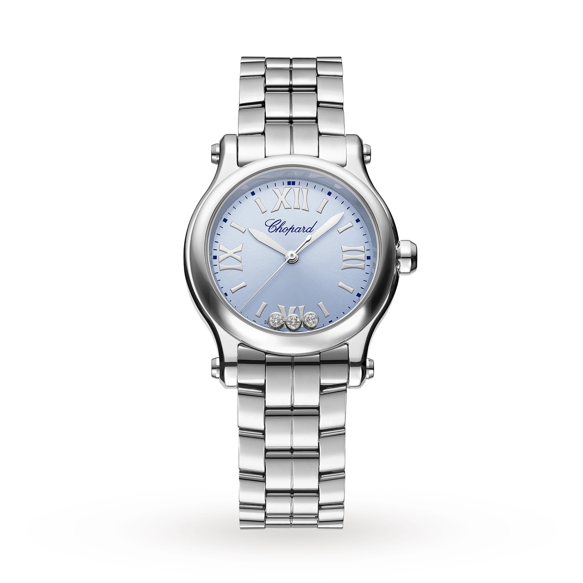 Chopard Happy Sport 30mm, Quartz, Stainless Steel, Diamonds