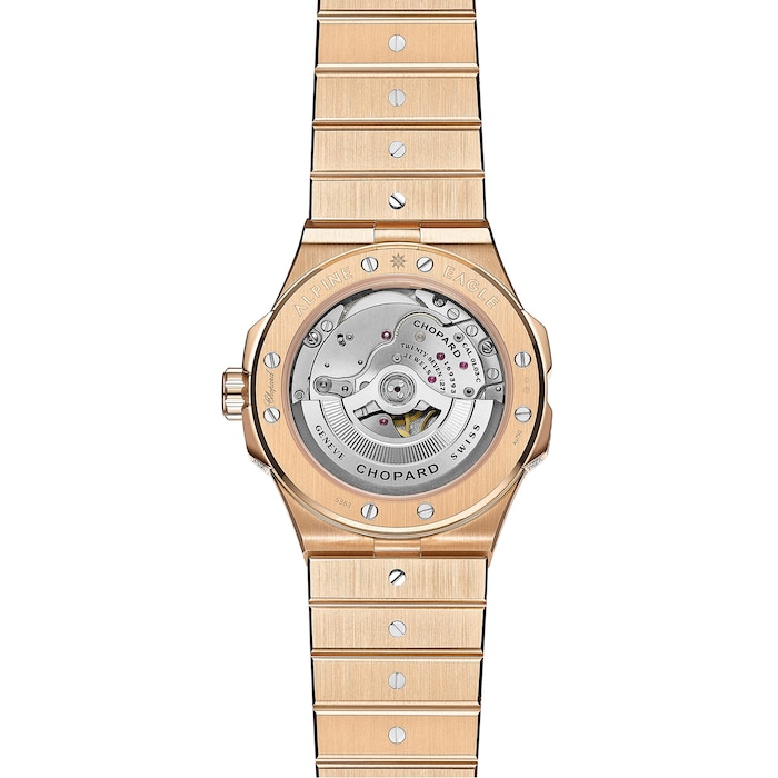 Chopard Alpine Eagle 41mm, Automatic, Ethical Rose Gold, Diamonds, Colored Sapphires