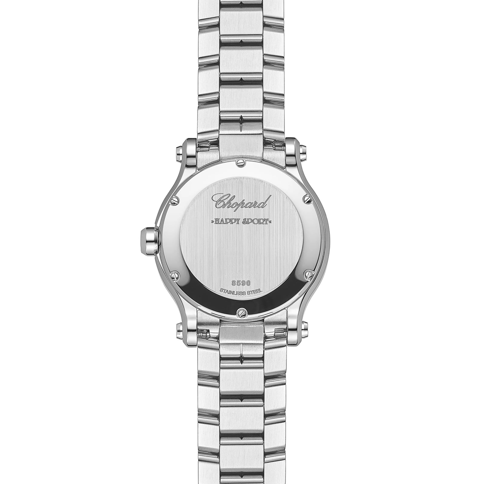 Chopard Happy Sport 30mm, Quartz, Lucent Steel™, Diamonds - Green