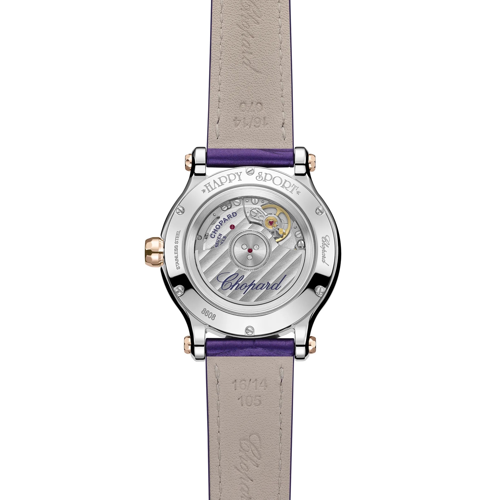 Chopard Happy Sport Purple Ladies Watch