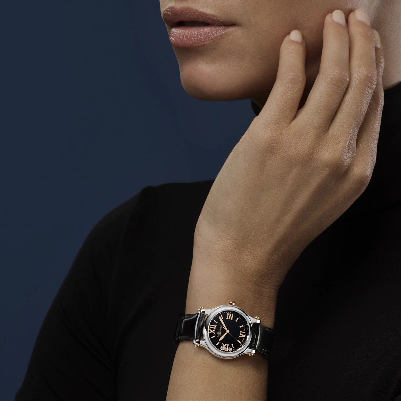 Chopard Happy Sport 30mm Quartz Ladies Watch Black Chopard Happy Sport 30mm Quartz Ladies Watch Black
