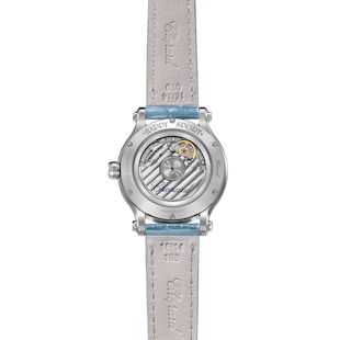 Chopard Happy Sport 33mm Aqua Marine Limited Editon Ladies Watch Silver