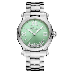 17970914 - Happy Sport 36mm, Quartz, Lucent Steel™, Diamonds